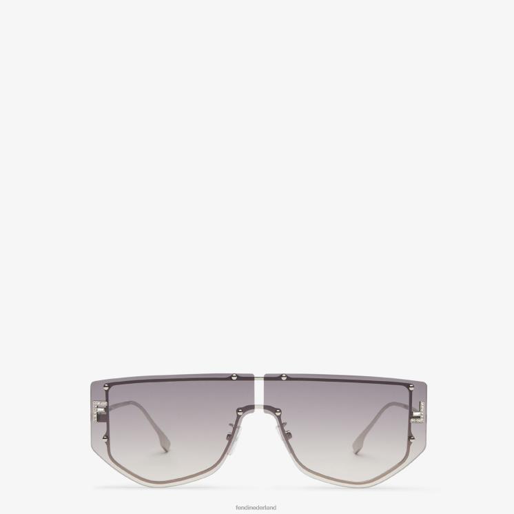 vrouwen accessoires Fendi 0J62L229 Shield-zonnebril met gradiëntlenzen mode