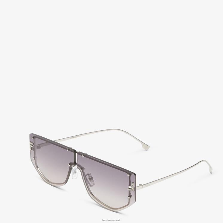 vrouwen accessoires Fendi 0J62L229 Shield-zonnebril met gradiëntlenzen mode