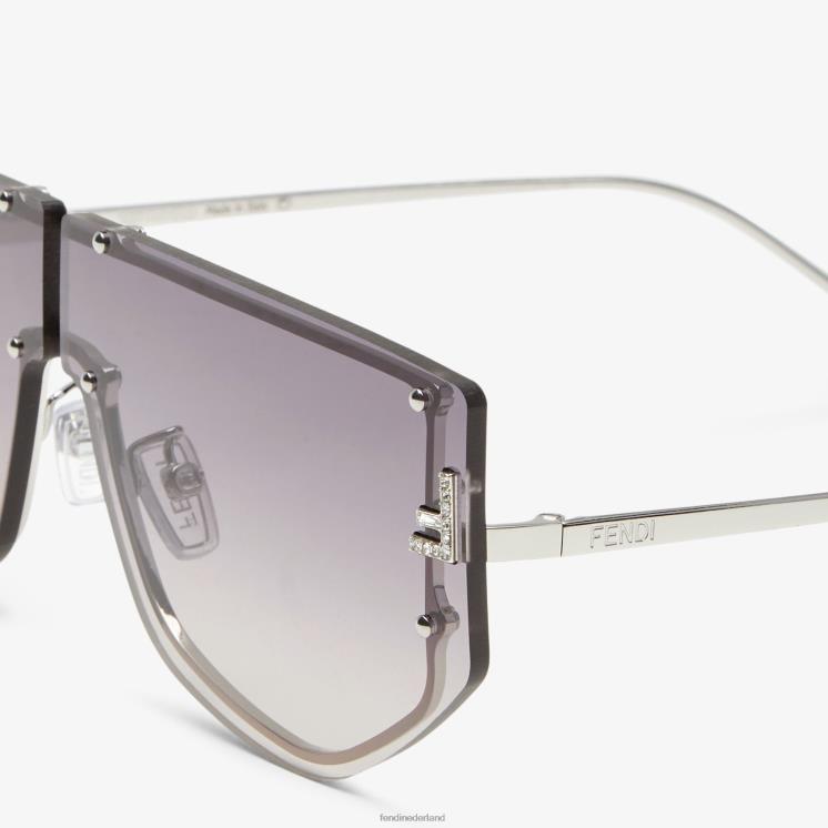 vrouwen accessoires Fendi 0J62L229 Shield-zonnebril met gradiëntlenzen mode