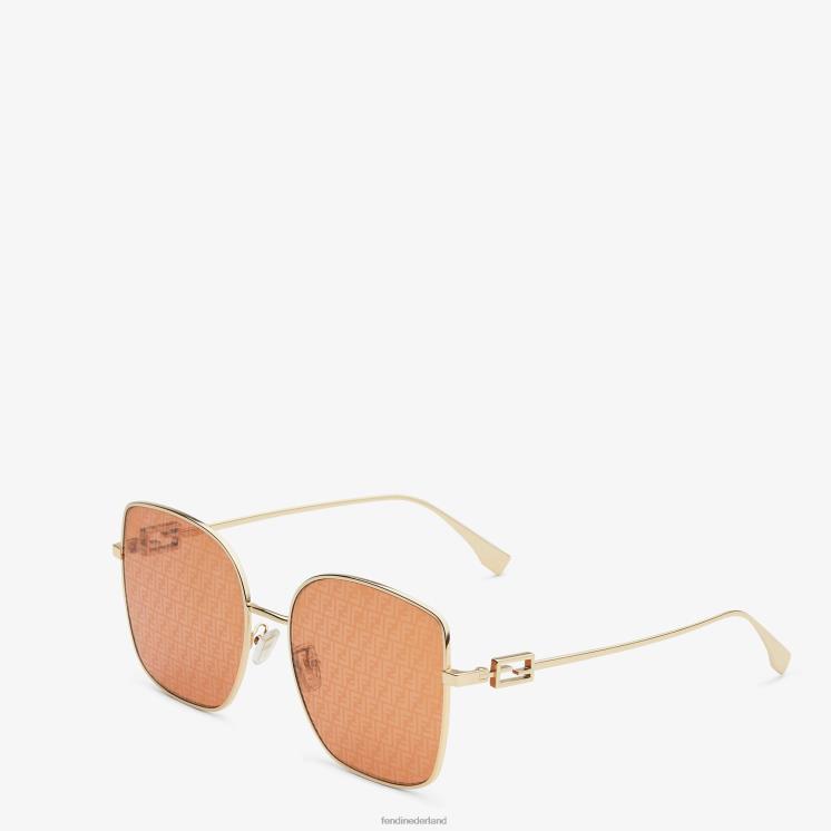 vrouwen accessoires Fendi 0J62L345 zonnebril met lenzen en ff micro-logo mode