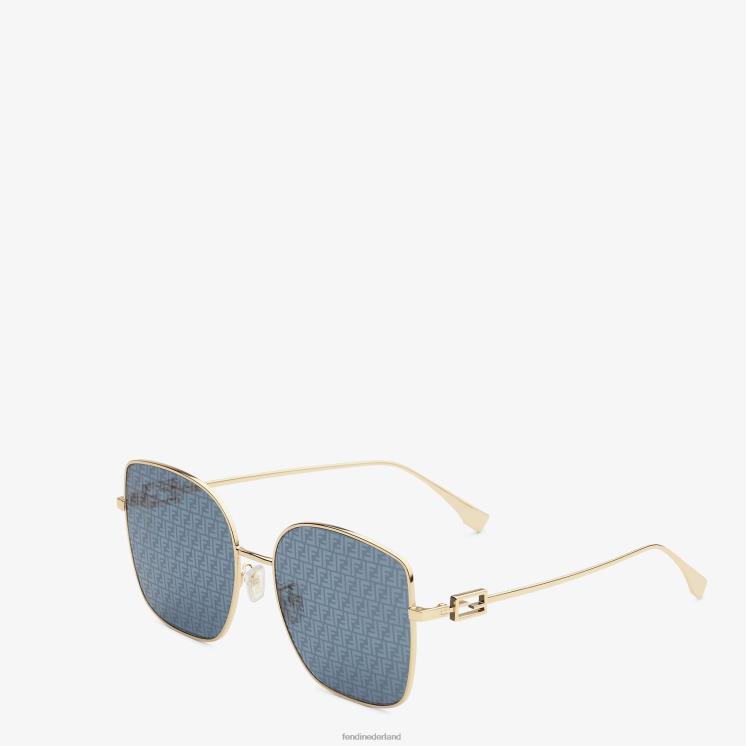 vrouwen accessoires Fendi 0J62L348 zonnebril met lenzen en ff micro-logo mode
