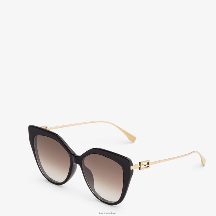 vrouwen accessoires Fendi 0J62L372 Zonnebril van acetaat en metaal zwart
