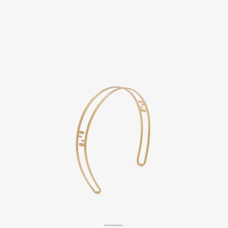 vrouwen juwelen Fendi 0J62L359 haarband goud
