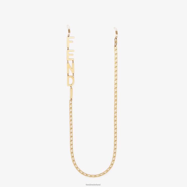 vrouwen juwelen Fendi 0J62L501 ketting met glazen ketting mode