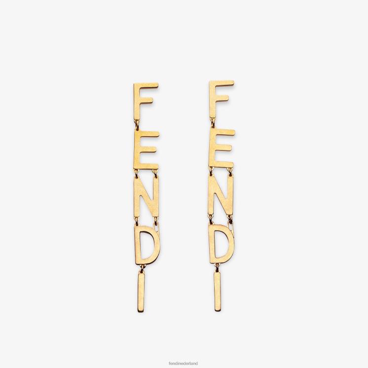 vrouwen juwelen Fendi 0J62L1694 vintage-oorbellen goud