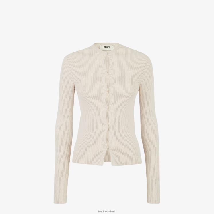 vrouwen kleding Fendi 0J62L1064 katoenen vest beige