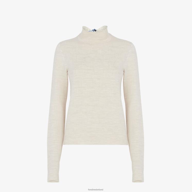 vrouwen kleding Fendi 0J62L997 wollen trui beige