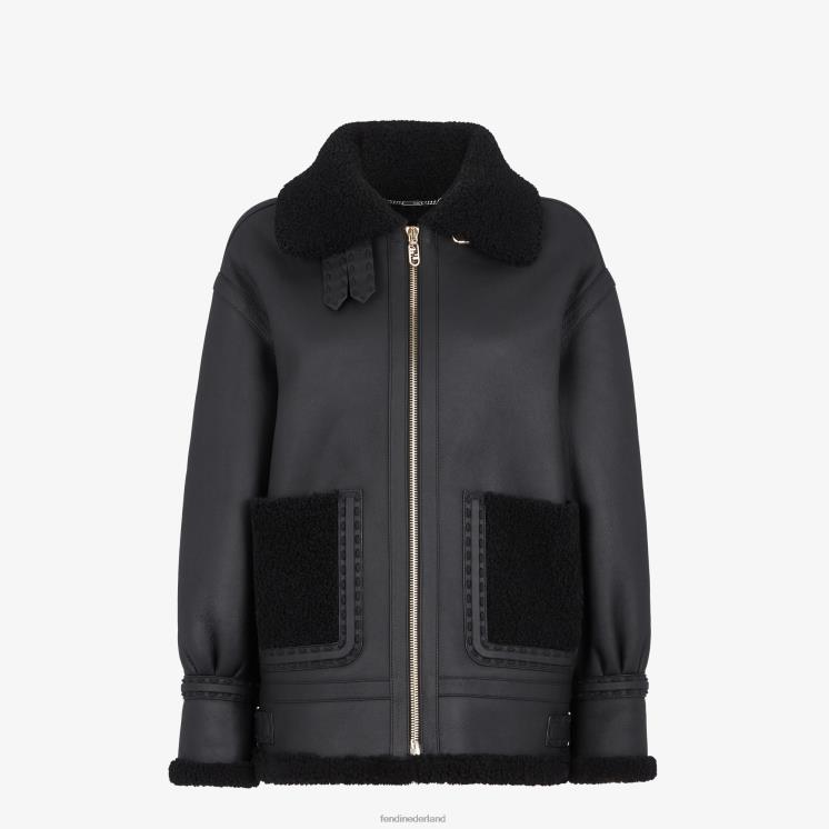 vrouwen kleding Fendi 0J62L1255 jas van schapenvacht mode
