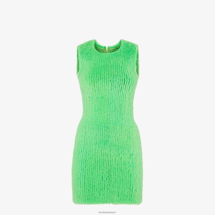 vrouwen kleding Fendi 0J62L1108 nerts jurk groente