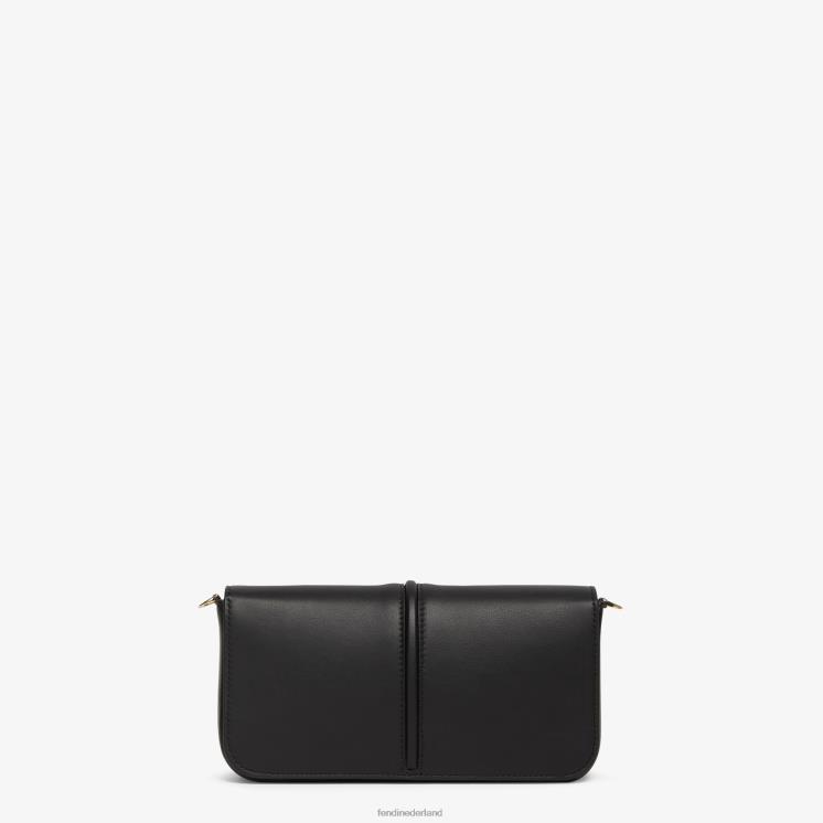 vrouwen accessoires Fendi 0J62L1417 grafiek op ketting lederen portemonnee zwart