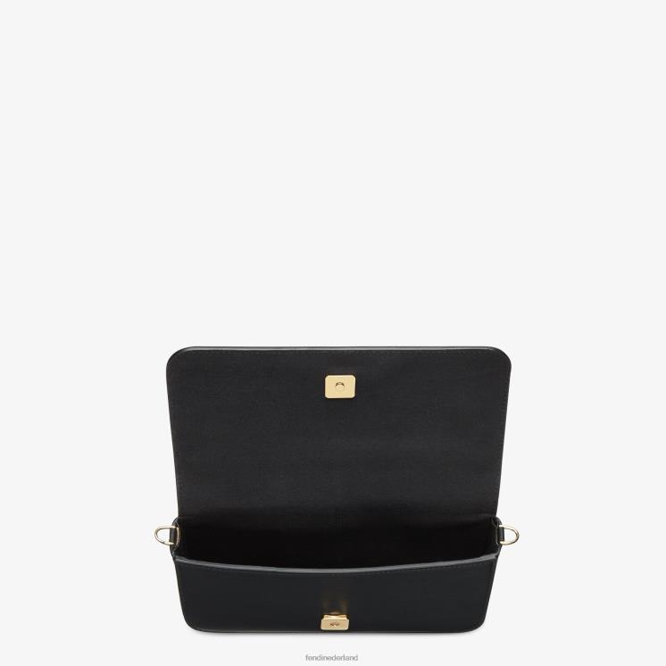 vrouwen accessoires Fendi 0J62L1417 grafiek op ketting lederen portemonnee zwart