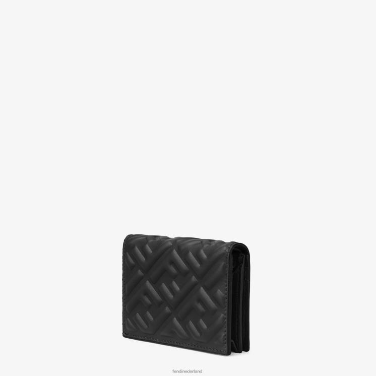 vrouwen accessoires Fendi 0J62L1475 kleine portemonnee van nappaleer zwart