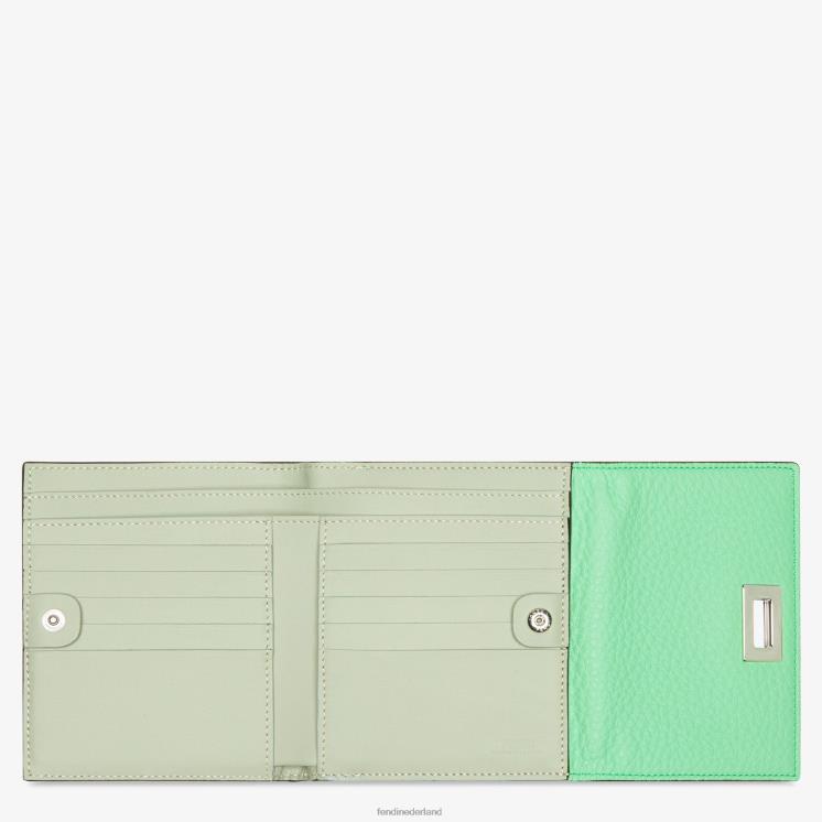 vrouwen accessoires Fendi 0J62L1485 Kiekeboe lederen portemonnee groente