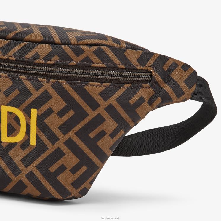vrouwen accessoires Fendi 0J62L2894 Heuptasje van nylon met Roma-logo veelkleurig