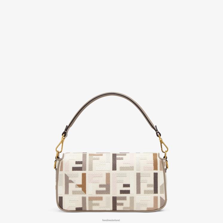 vrouwen accessoires Fendi 0J62L516 canvas tas met ff borduursel veelkleurig