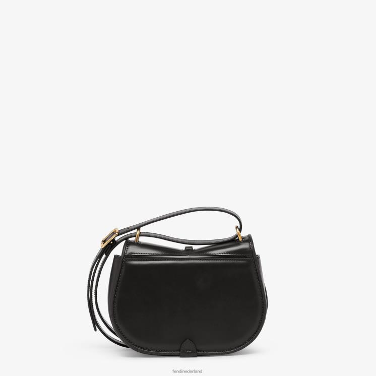 vrouwen accessoires Fendi 0J62L521 kom op mini leren tasje zwart