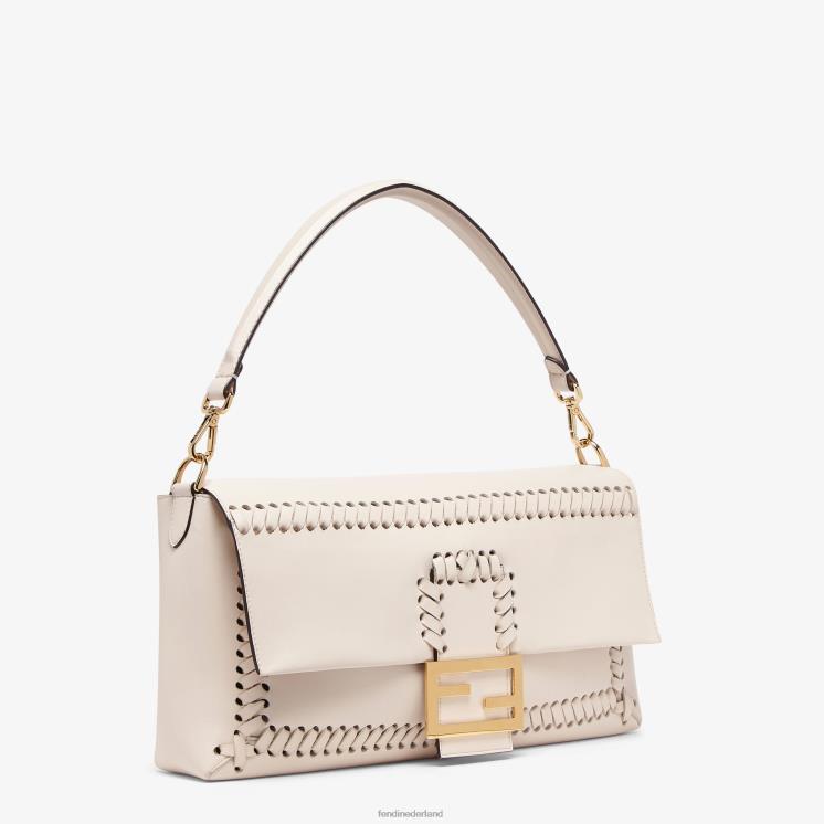vrouwen accessoires Fendi 0J62L553 camellianappa-leren tas met bijpassende stiksels roze