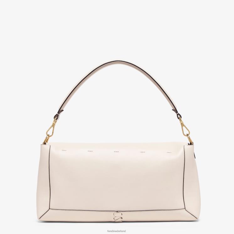 vrouwen accessoires Fendi 0J62L553 camellianappa-leren tas met bijpassende stiksels roze
