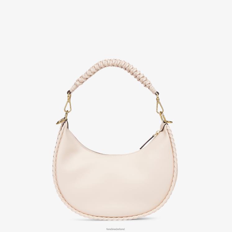 vrouwen accessoires Fendi 0J62L554 Camellia lederen tas met bijpassende draad roze
