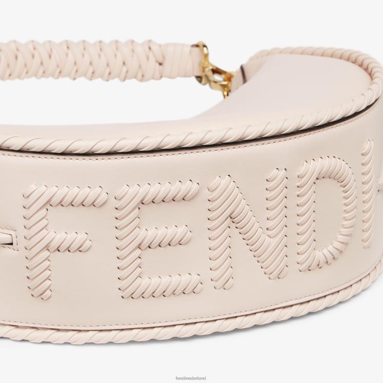vrouwen accessoires Fendi 0J62L554 Camellia lederen tas met bijpassende draad roze