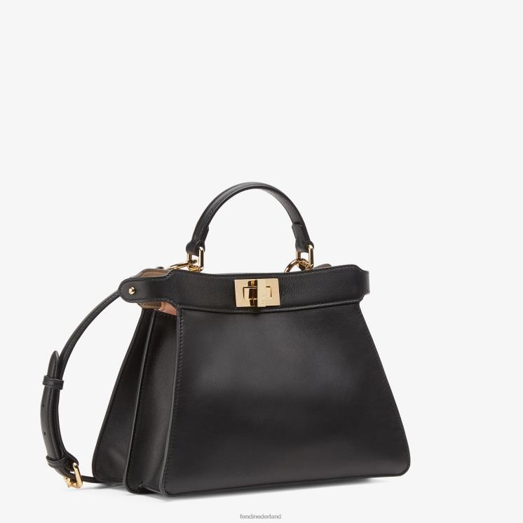 vrouwen accessoires Fendi 0J62L606 kiekeboe iseeu kleine leren tas zwart