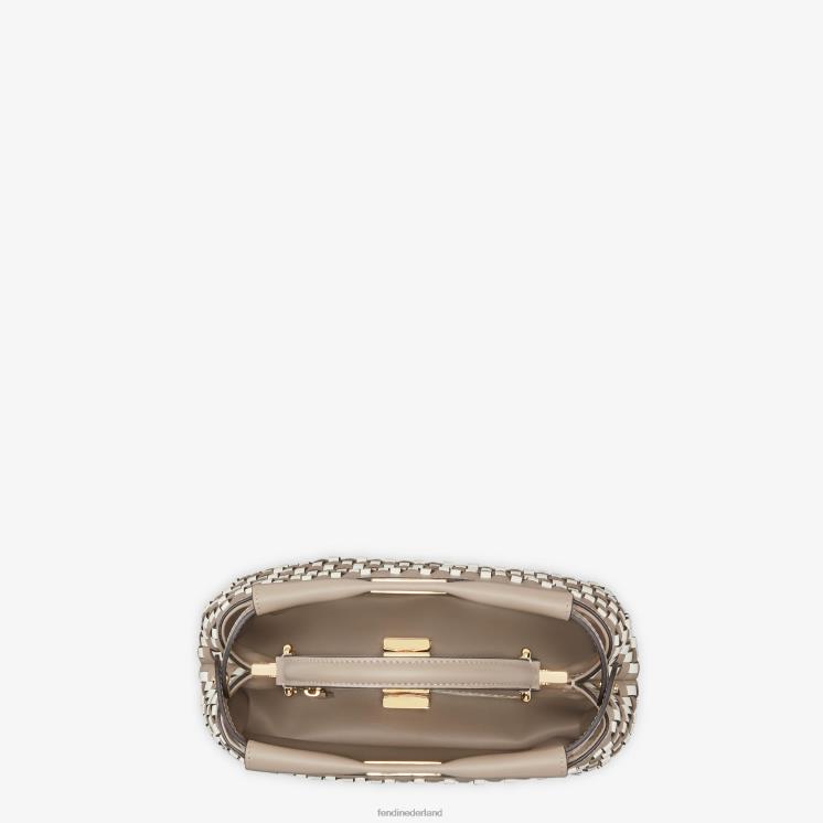 vrouwen accessoires Fendi 0J62L607 duif geïnterlinieerde leren tas veelkleurig