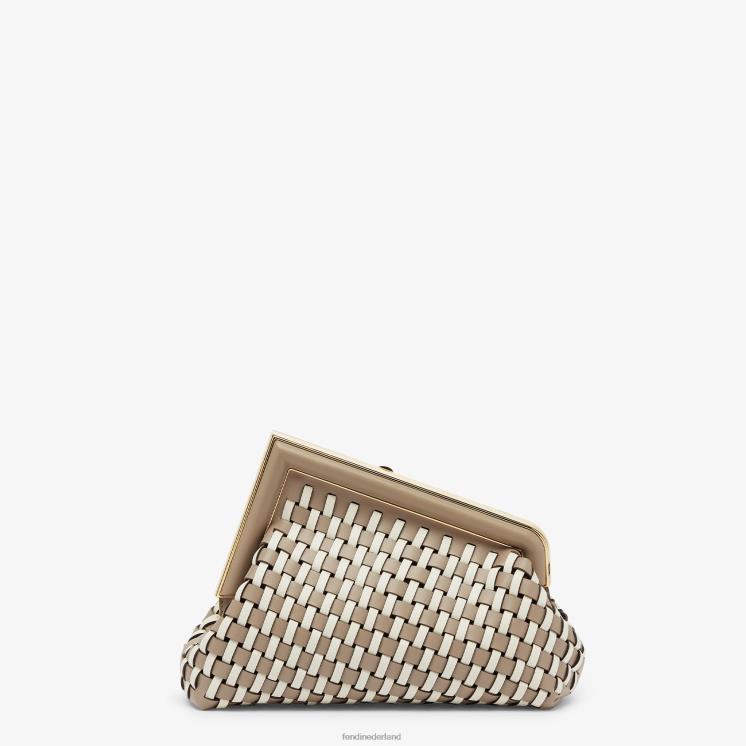 vrouwen accessoires Fendi 0J62L610 duif geïnterlinieerde leren tas veelkleurig