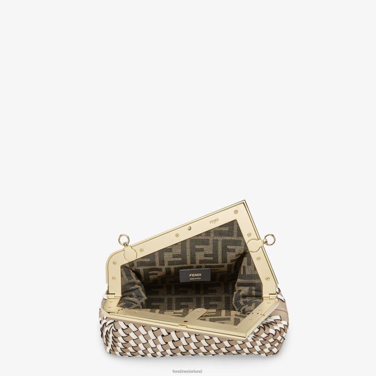 vrouwen accessoires Fendi 0J62L610 duif geïnterlinieerde leren tas veelkleurig
