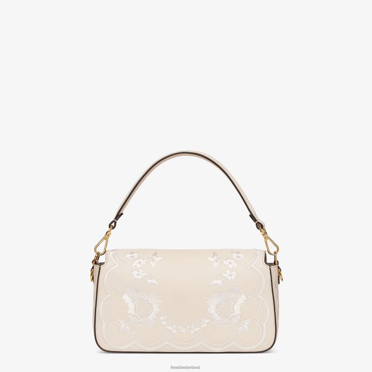 vrouwen accessoires Fendi 0J62L653 Camellia leren tas met bloemenborduursel roze
