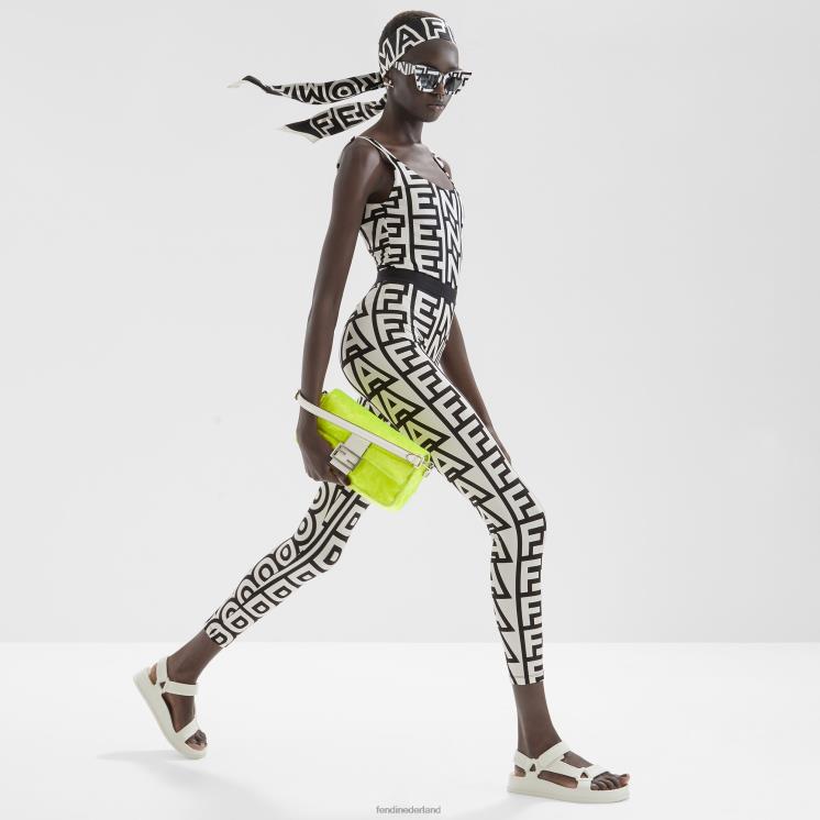 vrouwen accessoires Fendi 0J62L666 Tas van elaphe en neon met pailletten geel