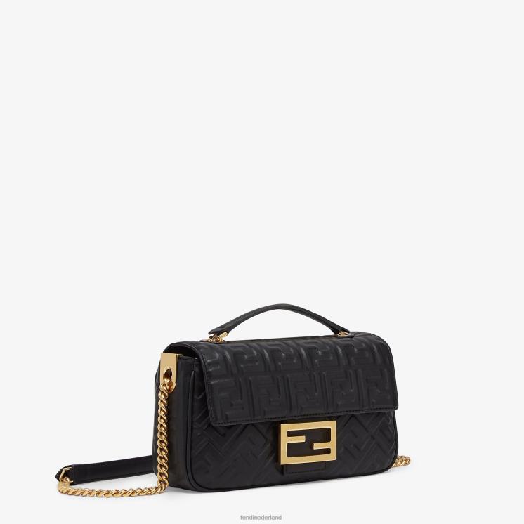 vrouwen accessoires Fendi 0J62L691 Baguette ketting midi nappa leren tas mode