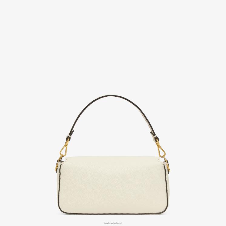 vrouwen accessoires Fendi 0J62L895 Camellia Selleria tas met oversized stiksels beige