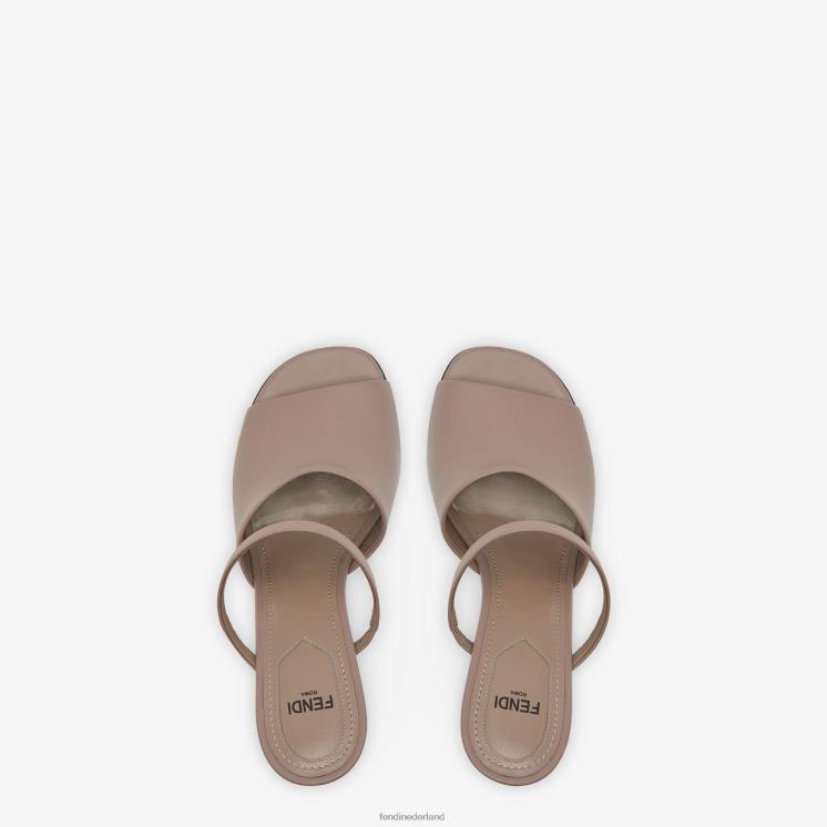 vrouwen schoenen Fendi 0J62L1320 Sandalen van duifleer met hoge hakken beige